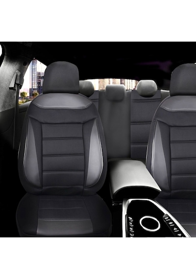 Dacia Duster Araçlara Uyumlu Tam Takım Flex S Model Oto Koltuk Kılıfı Siyah
