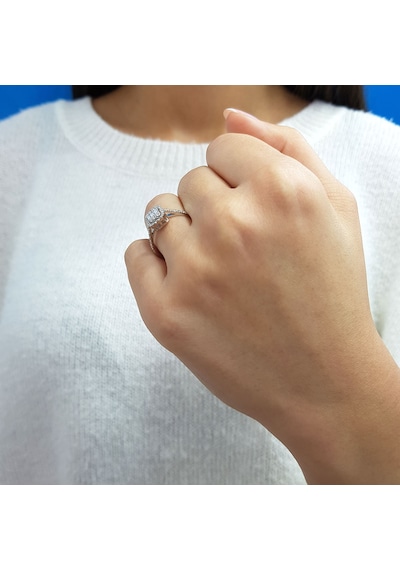 Lova 0,37 Karat Baget Pırlanta Yüzük - 1010347