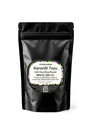 Karanfil Tozu 200 Gr. Karanfil Unu Sipariş Sonrası Tane Karanfil'den Taze Öğütme Superfoods