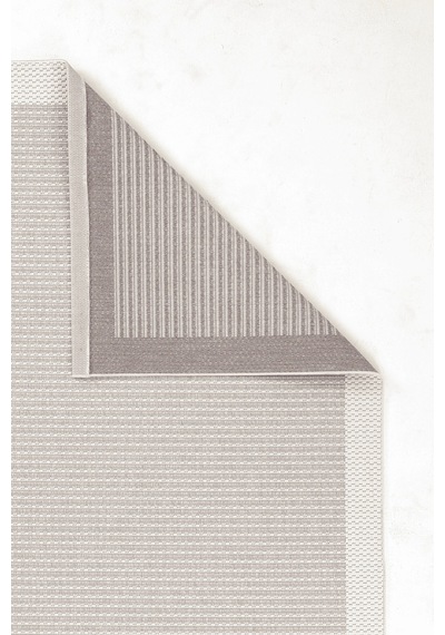 Hoom Rugs Lora 3211 Bej Çerçeveli Pamuk Taban Hav Toz Vermez Sisal Halı