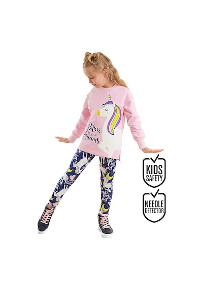Unicorn Kız Çocuk Sweatshirt Tayt Takım