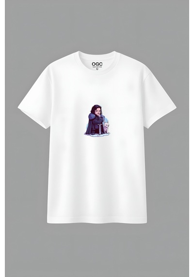 Ogc John Snow Unısex T-shırt Beyaz