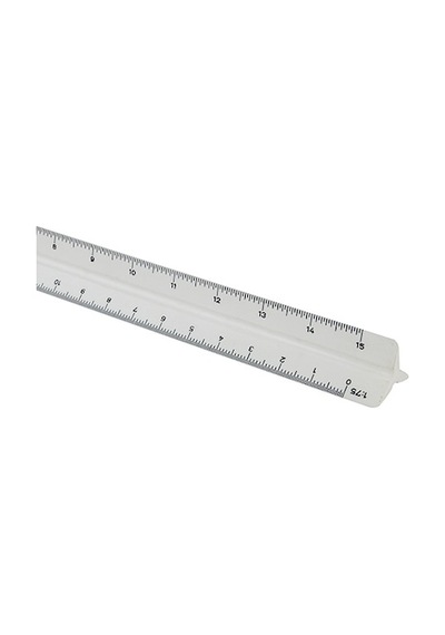 Hatas 0270 Mikyas Cetveli No:1 1/20.25.50.75.100.125 Şeffaf