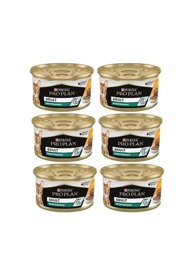 Purina Pro Plan Maintenance Tavuklu Yetişkin Kedi Konservesi 6 x 85 G