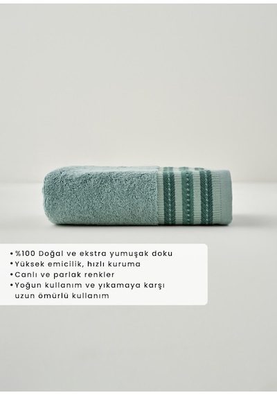 Premium Ege Pamuğu Yüz Havlusu Mint 50x90 Cm Mint 1