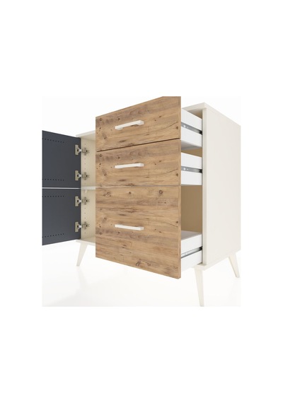 Hyperion Şifonyer Tek Raflı 3 Çekmeceli 2 Kapaklı 88x44x80 Aytaşı-antrasit/çam Antrasit/çam Hyperion Şifonyer Tek Raflı 3 Çekmeceli 2 Kapaklı 88x44x80 Aytaşı-antrasit/çam Antrasit/çam