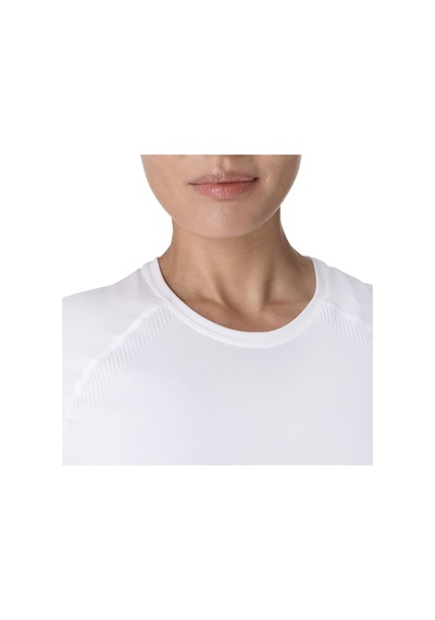 Sweaty Betty Sweaty Betty Athlete Crop Seamless Workout Kadın Beyaz Tişört 100 Beyaz