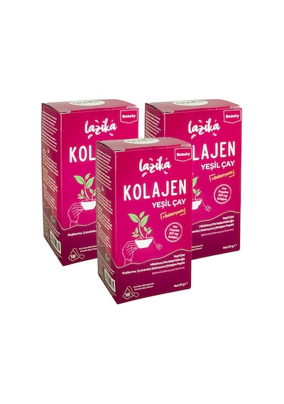 Lazika Kolajen Piramit Poşet Yeşil Çay 3 X 18 Poşet