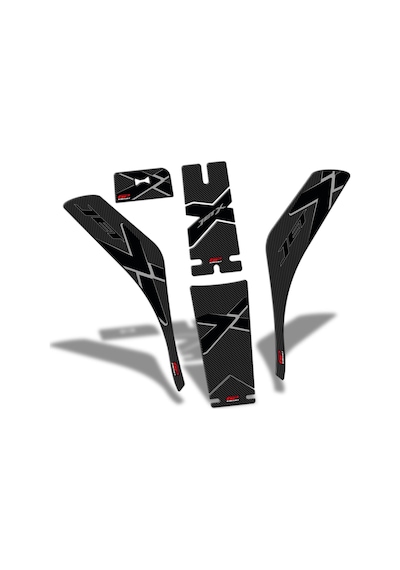 GP Kompozit SYM Jet X 125 2022-2024 Uyumlu Tank Pad Seti Karbon