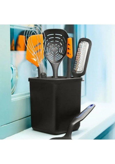 Tupperware Tupperware Desenli Olmayan Mutfak Alet Standı 1 Adet 279031272 Siyah
