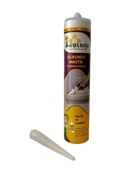 Goldfix Silikonize Mastik Beyaz 450 Gr Çok Renkli