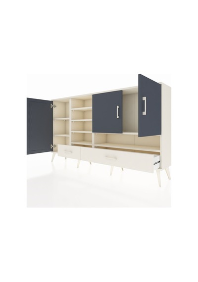 Arges Konsol 8 Raflı 2 Çekmeceli 3 Kapaklı 176x30x99 Aytaşı-antrasit/aytaşı Antrasıt/aytası - Aytası Arges Konsol 8 Raflı 2 Çekmeceli 3 Kapaklı 176x30x99 Aytaşı-antrasit/aytaşı Antrasıt/aytası - Aytası