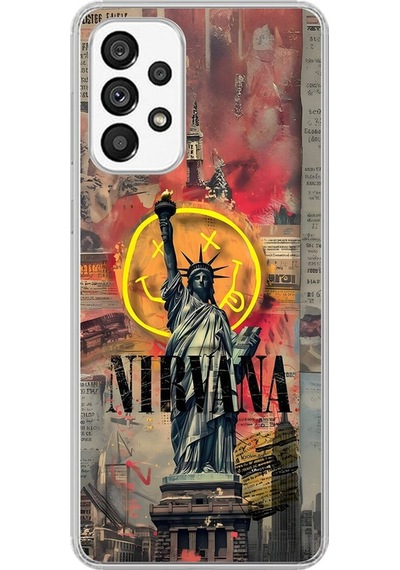 Samsung Galaxy A73 Uyumlu Şeffaf Kılıf Aesthetic 3 Tasarımlı