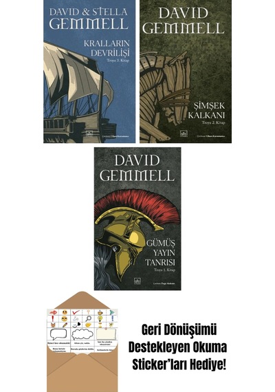 Kralların Devrilişi / Troya 3. Kitap + Şimşek Kalkanı /troya 2. Kitap + Gümüş Yayın Tanrısı Troya 1. Kitap