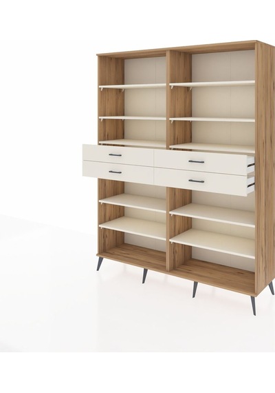 Hyperion Gardrop 10 Raflı 4 Çekmeceli 176x44x221 Çam-aytaşı Aytaşı Hyperion Gardrop 10 Raflı 4 Çekmeceli 176x44x221 Çam-aytaşı Aytaşı