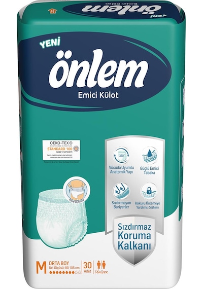 Önlem Yetişkin Emici Külot Bezi Orta Boy ( Medium ) 4 x 30'lu