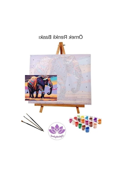 Renkli Sayılarla Boyama Hobi Seti - 50x65 Cm