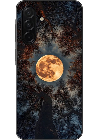 Samsung Galaxy A26 Uyumlu Ay Gökyüzü Baskılı Silikon Kılıf Renkli