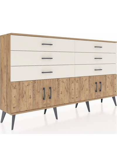 Arges Konsol 2 Raflı 6 Çekmeceli 4 Kapaklı 176x30x99 Çam-çam/ayta Çam-çam/aytaşı Arges Konsol 2 Raflı 6 Çekmeceli 4 Kapaklı 176x30x99 Çam-çam/ayta Çam-çam/aytaşı