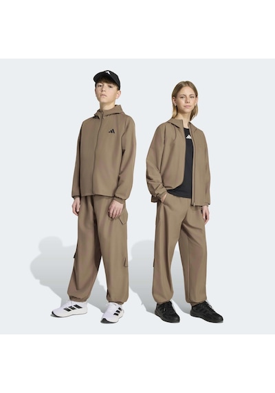 Adidas Seasonals Woven Utility Çocuk Bej Eşofman Takımı Kt4150 Krem