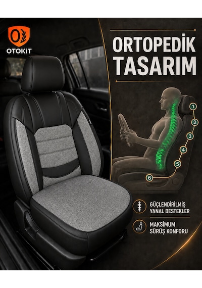 Mitsubishi Asx 2012 High Qualıty Koruyucu Gri Oto Koltuk Kılıfı