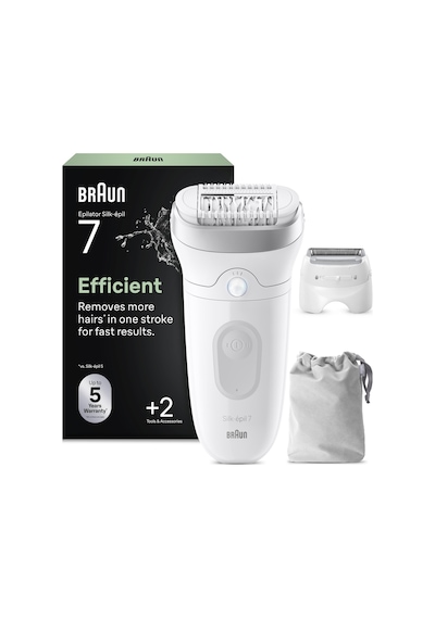 Braun Silk Épil 7 Epilatör, Islak Ve Kuru, Kalıcı Pürüzsüz Cilt, 7-041
