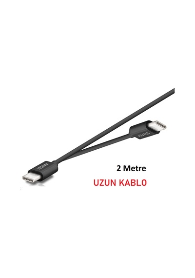 Auris CB46 25 W Type C To Type C Şarj Kablosu 2 M