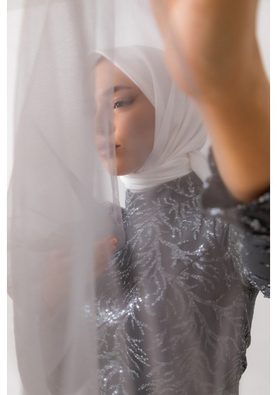 Silk Home Twill Eşarp 11343-58 Beyaz