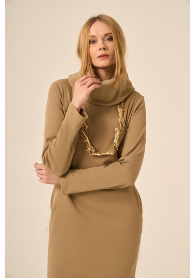 Ftz Women Kadın Ribana Elbise Camel 31286 Camel