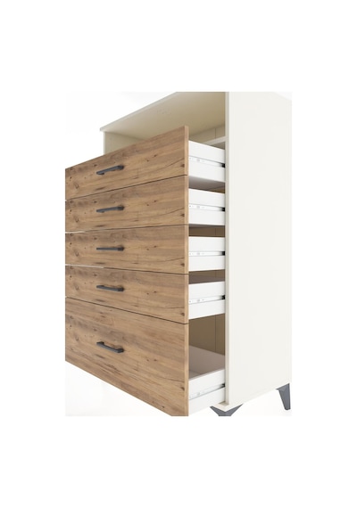 Hyperion Dolap Tek Raflı 5 Çekmeceli 88x44x134 Aytaşı-çam Aytaşı