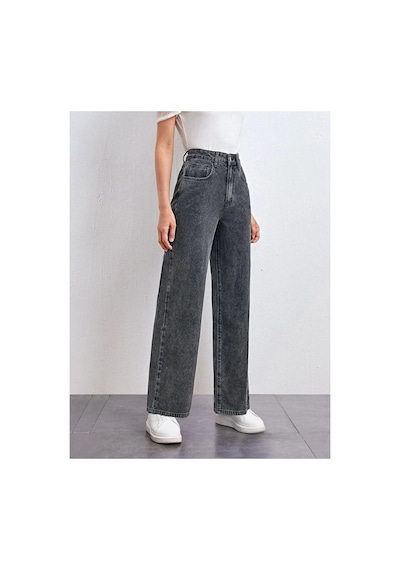 Woddi Salaş Füme Pantolon Jeans Likralı Esnek Kot