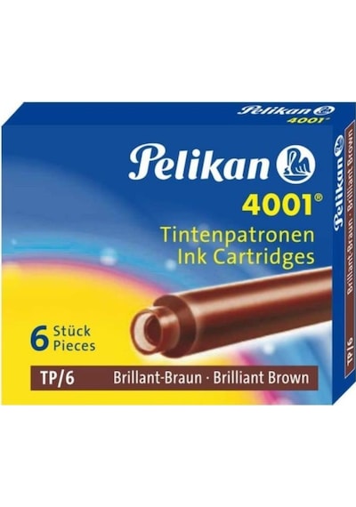 Pelikan Dolma Kalem Kartuşu Küçük Kahve 6 Lı 4001