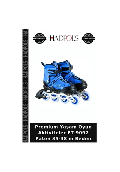 Premium Yaşam Oyun Aktiviteler Ft-9092 Paten 35-38 M Beden Çok Renkli