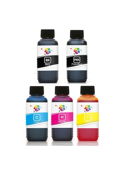 QC Epson EcoTank Uyumlu Mürekkep Seti 100ml 5 Renk