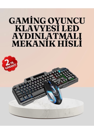 Rgb Aydınlatmalı Klavye Mouse Mekanik Hissiyat, Maksimum Kontrol