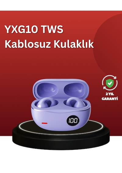 Özel Pil Yxg10 Açık Kulak Bluetooth Kulaklık Klipsli, Güvenli Spor Tasarım, 30 Saat