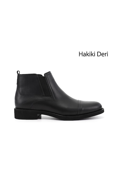 Gönderir Erkek Siyah Hakiki Deri Fermuarlı Bot Dkmb02842477