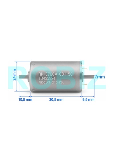 Rk-370ca Dc Motor Dual Çift Milli Dc 24v 3500 Rpm Rc Uçak Rc Bot Oyuncak Araba Dıy