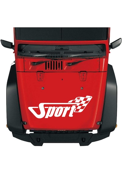 Sport Sticker 2 Adet - Araba Oto Motosiklet Karavan Sticker - 02508 15x5 Cm