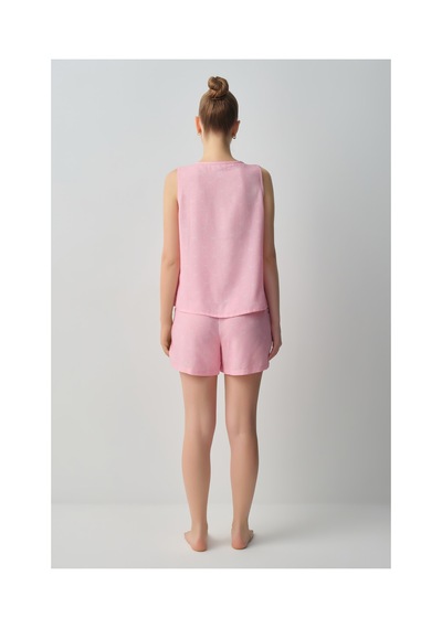 Suwen Cute Atlet Şort Pijama Takımı Wsh109102201083 Pembe