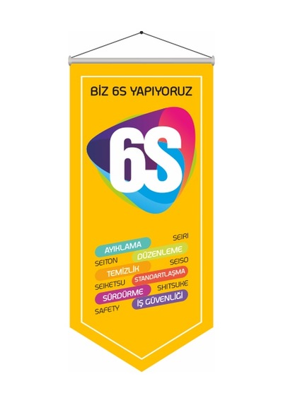 6S Kalite Bayrağı 70x150
