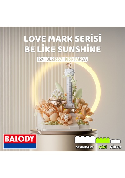 Balody Be Like Sunshine Love Mark Serisi Yapı Bloğu Seti 1036 Parça