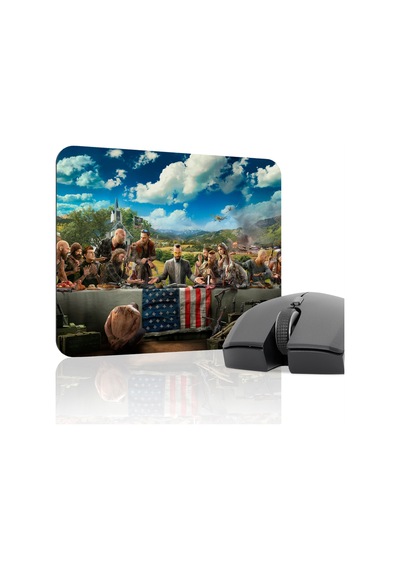 Far Cry Kaymaz Dikişli Kauçuk Oyuncu Mousepad V1 - 22x18 Gaming Mouse Pad Fare Altlığı