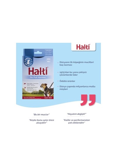 Company Of Animals Halti Köpek Çekme Önleyici Göğüs Tasması, Küçük Boy Genel