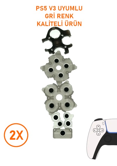 2 Takım Ps5 V3 Bdm 030 Kol Uyumlu İç Lastik Takımı Gri Renk