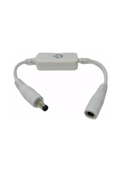 Electroon 12V-24V Dokunmatik On-Off Anahtar 5.5X2.5Mm Beyaz