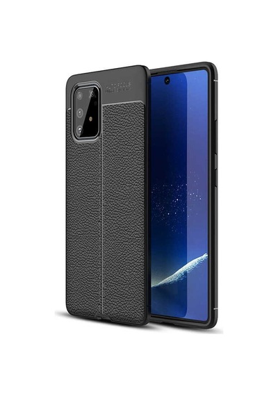 Samsung Uyumlu Galaxy A91 S10 Lite Kılıf Zore Niss Silikon Kapak Siyah