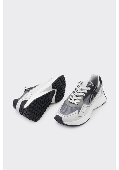 Derinet Yüksek Taban Kadın Sneaker Beyaz Laci Beyaz Laci