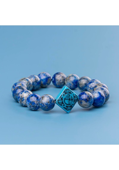Lapis Lazuli Doğal Taş Bileklik 10 Mm İçsel Yolculuk Renkli