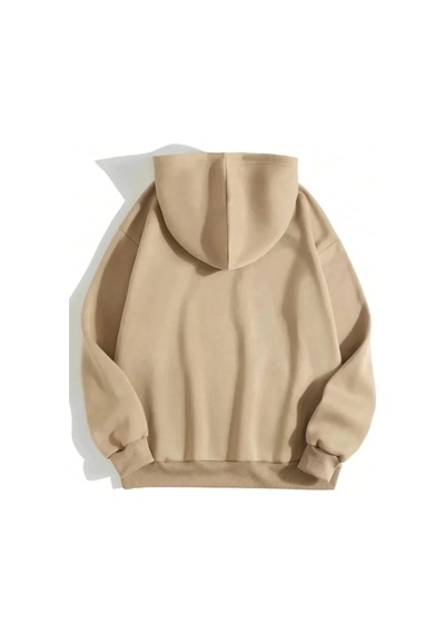 Veraura Lifestyle Erkek Düz Kapüşonlu Sweat - Bej